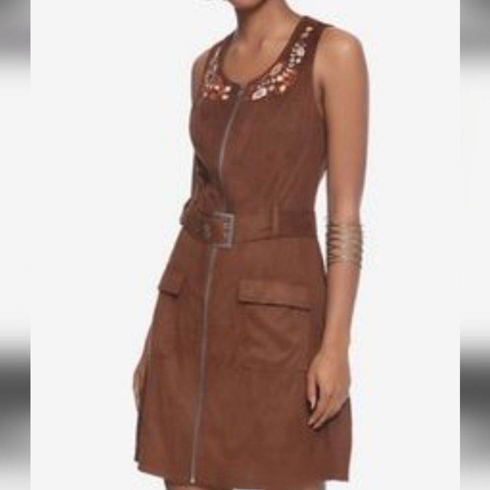 STAR WARS her Universe Brown Embroidered  Dress Sz M.(No Belt) - Picture 2 of 6